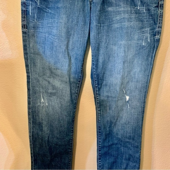 Madison Denim Co Jeans 11/12 Stretch Distressed Cotton Spandex Straight Leg - Picture 4 of 16